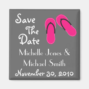 Drehen Sie Reinfall-Save the Date Magneten um Magnet