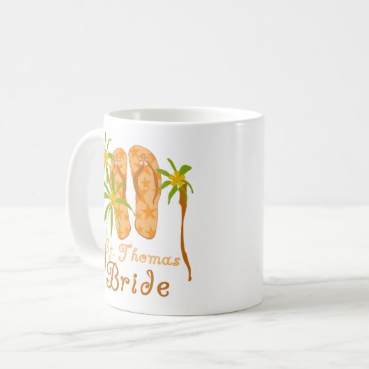 Drehen Sie Reinfall-St- Thomasbraut um Kaffeetasse (Vorderseite Links)