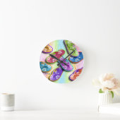 DREHEN SIE REINFALL-WAND-UHR UM RUNDE WANDUHR (Zuhause)