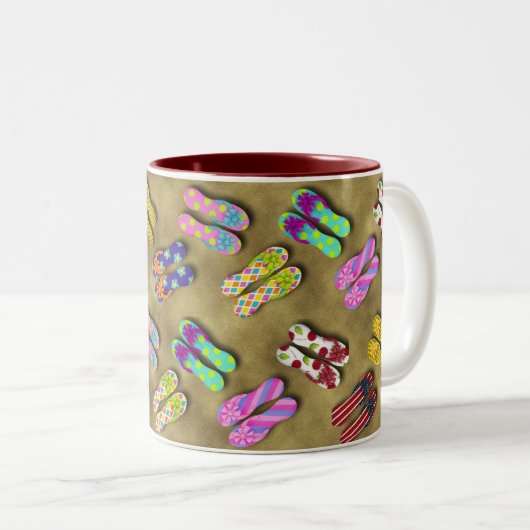 Drehen Sie Reinfall-Zickzack Tasse um (VorderseiteRechts)