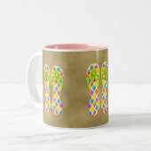Drehen Sie Reinfall-Zickzack Tasse um (Vorderseite Links)