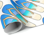 Drehen Sie Reinfälle - Strand um Geschenkpapier (Rolleneckpunkt)