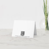 Drehen Sie Reinfälle um, die Strand Ihnen danken Dankeskarte (Rückseite)