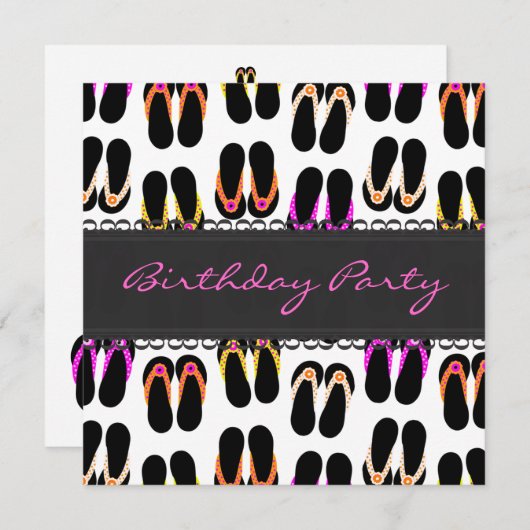 Drehen Sie Reinfälle um Einladung (Vorne/Hinten)