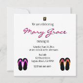 Drehen Sie Reinfälle um Einladung (Rückseite)