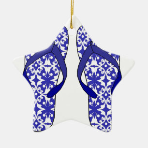 Drehen Sie Reinfälle um Keramikornament