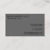 drehen Sie sich herauf den BASS Visitenkarte (Rückseite)