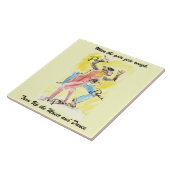 Drehen Sie sich herauf die Musik und den Tanz, Fliese (Seite)