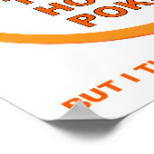 Drehen Sie sich um Hokey Pokey Funny Poster (Ecke)