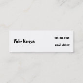 Drehen Sie Telefonkarte um Telefonnummerkarte (Rückseite)