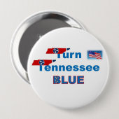 DREHEN SIE TN BLAU BUTTON (Vorne & Hinten)