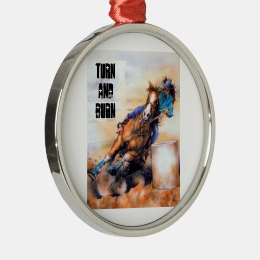 Drehen Sie und brennen Sie Baby! Ornament Aus Metall (Rechts)