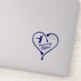 Drehen Sie wieder blau 4 x 4 Decal Aufkleber