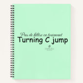 Drehen von C-Jump Soft Minze und Black Notizblock (Vorderseite)