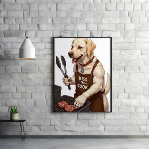 Drehend Burger, Wagenheber, Schwänze, Grillbücher Poster