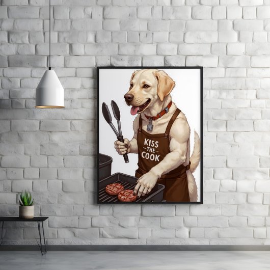 Drehend Burger, Wagenheber, Schwänze, Grillbücher Poster