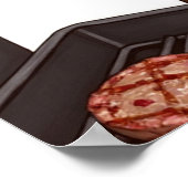 Drehend Burger, Wagenheber, Schwänze, Grillbücher Poster (Ecke)