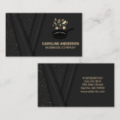 Drehend Frittierpflanzgut | Restaurant-Logo Visitenkarte (Vorne/Hinten)