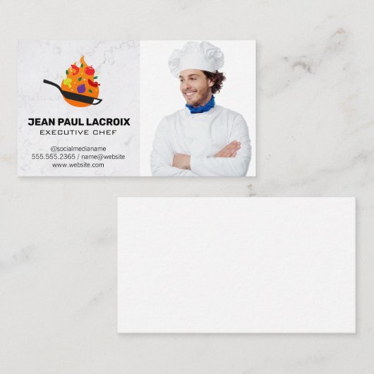 Drehend Lebensmittel | KOCH Visitenkarte (Vorne/Hinten)