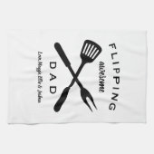 Drehend Phantastischer Vater | Geschenk Väter Männ Geschirrtuch (Horizontal)