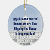 Drehend Repräsentantenhaus Keramik Ornament (Links)