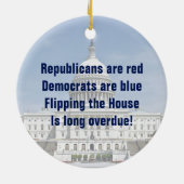 Drehend Repräsentantenhaus Keramik Ornament (Hinten)