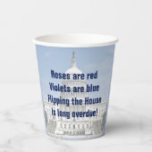 Drehend Repräsentantenhaus Pappbecher (Vorderseite)