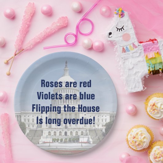 Drehend Repräsentantenhaus Pappteller (Party)