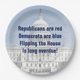 Drehend Repräsentantenhaus Pappteller