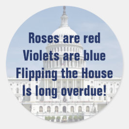 Drehend Repräsentantenhaus Runder Aufkleber