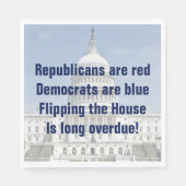 Drehend Repräsentantenhaus Serviette (Vorderseite)