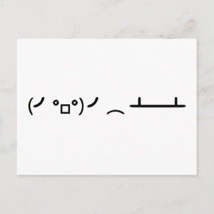 Drehend Tabelle Drehend Ascii Emoticon Postkarte