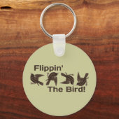 Drehend Vogel Schlüsselanhänger (Vorderseite)