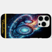 Drehende Galaxien und glühende Sterne Case-Mate iPhone Hülle (Rückseite (Horizontal))