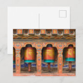 Drehende Gebetsmühlen Postkarte (Vorne/Hinten)