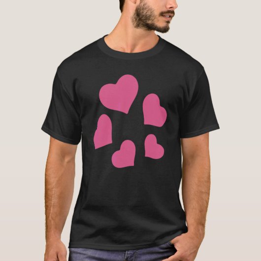 Drehende Herzen Kostüm T-Shirt (Vorderseite)