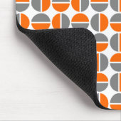 Drehende Kreise - orange und grau Mousepad (Ecke)