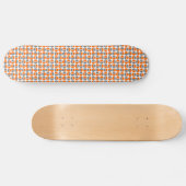 Drehende Kreise - orange und grau Skateboard (Horizontal)