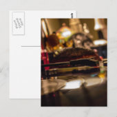 Drehende Vinyl Postkarte (Vorne/Hinten)