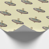 Drehender Kreisel Geschenkpapier (Ecke)