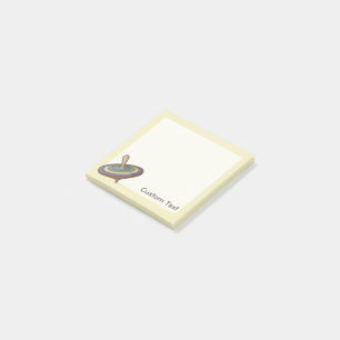 Drehender Kreisel Post-it Klebezettel