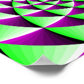 Drehender optischer Täuschungseffekt Poster (Ecke)