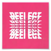 Drehender Text Minimal Poster – Rosa Edition (Vorne)
