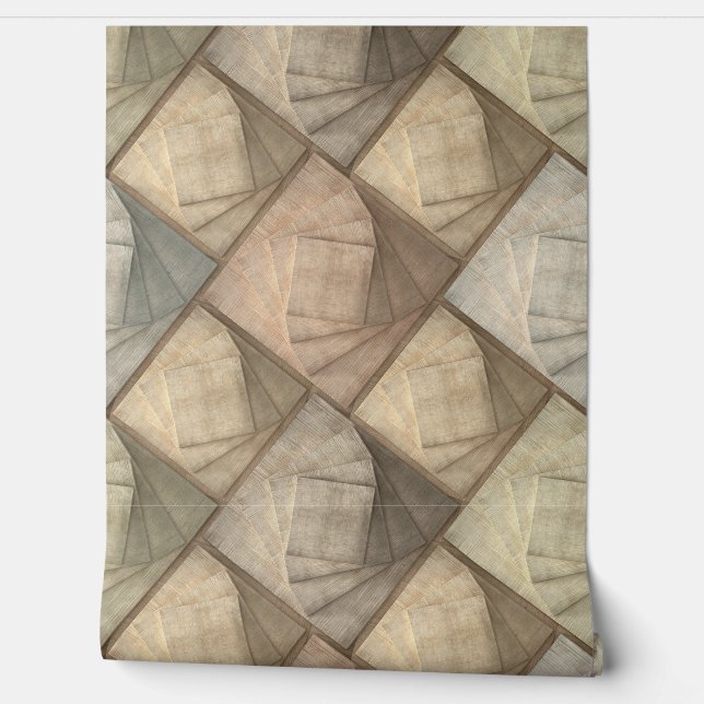 Drehendes geometrisches Quadrat in Harmonie Tapete (Abrollen)