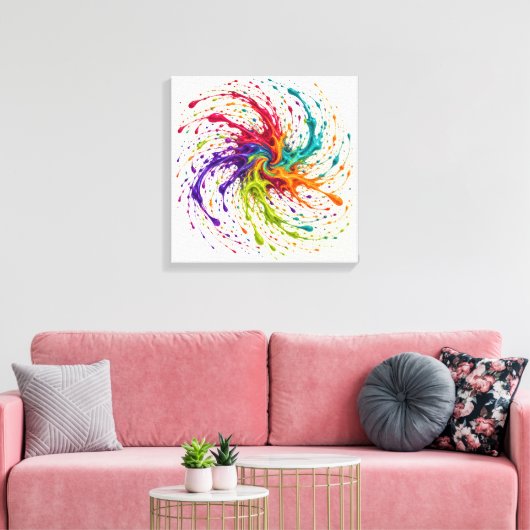 Drehendes Prisma Leinwanddruck (Insitu (Wohnzimmer))