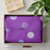 Drehendes Punkte-Purple Seidenpapier (Geschenk)