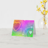 Drehendes rosa Muster Karte (Gelbe Blume)