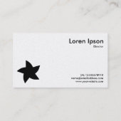Drehendes Sternsymbol - Wechselnde Seiten Visitenkarte (Rückseite)