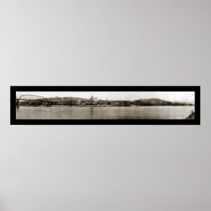 Drehendes WV Ufergegend-Foto 1909 Poster