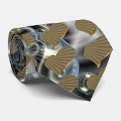 Drehengoldherz Krawatte (Gerollt)